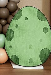 Dinosaur egg-shaped stand