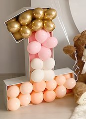 Number Stand With Balloon