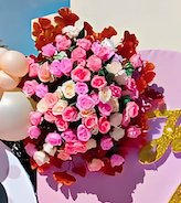 Backdrop floral decorations
