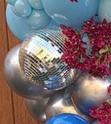 Disco ball decor for the balloon