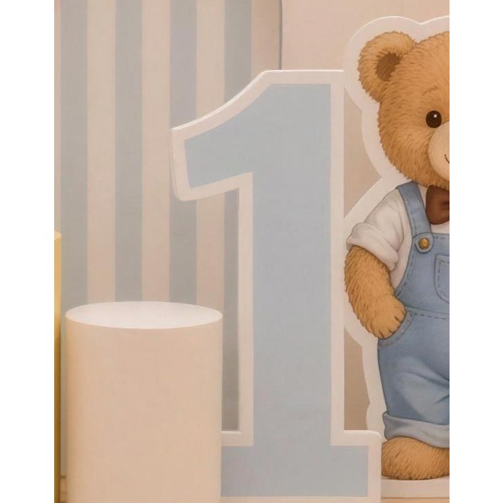 Cut-out number stand