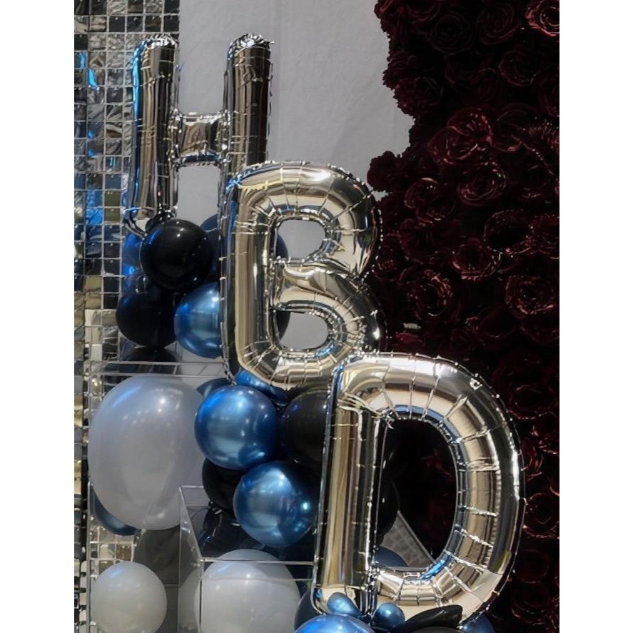 Silver Foil Letters