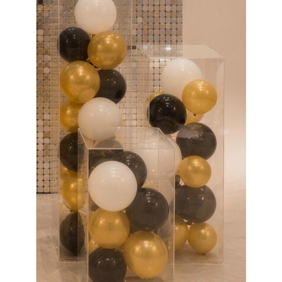 Acrylic balloon plinth set