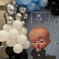 Extra 2*1m backdrop with balloon arch