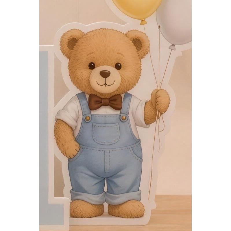 Cut-out teddy character
