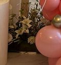 Decorate mirror with flowers