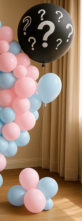 Helium Balloon with Colored Confitte