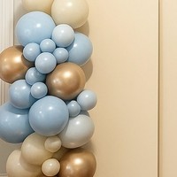 Extra backdrop decorated with flowers with Balloon stand