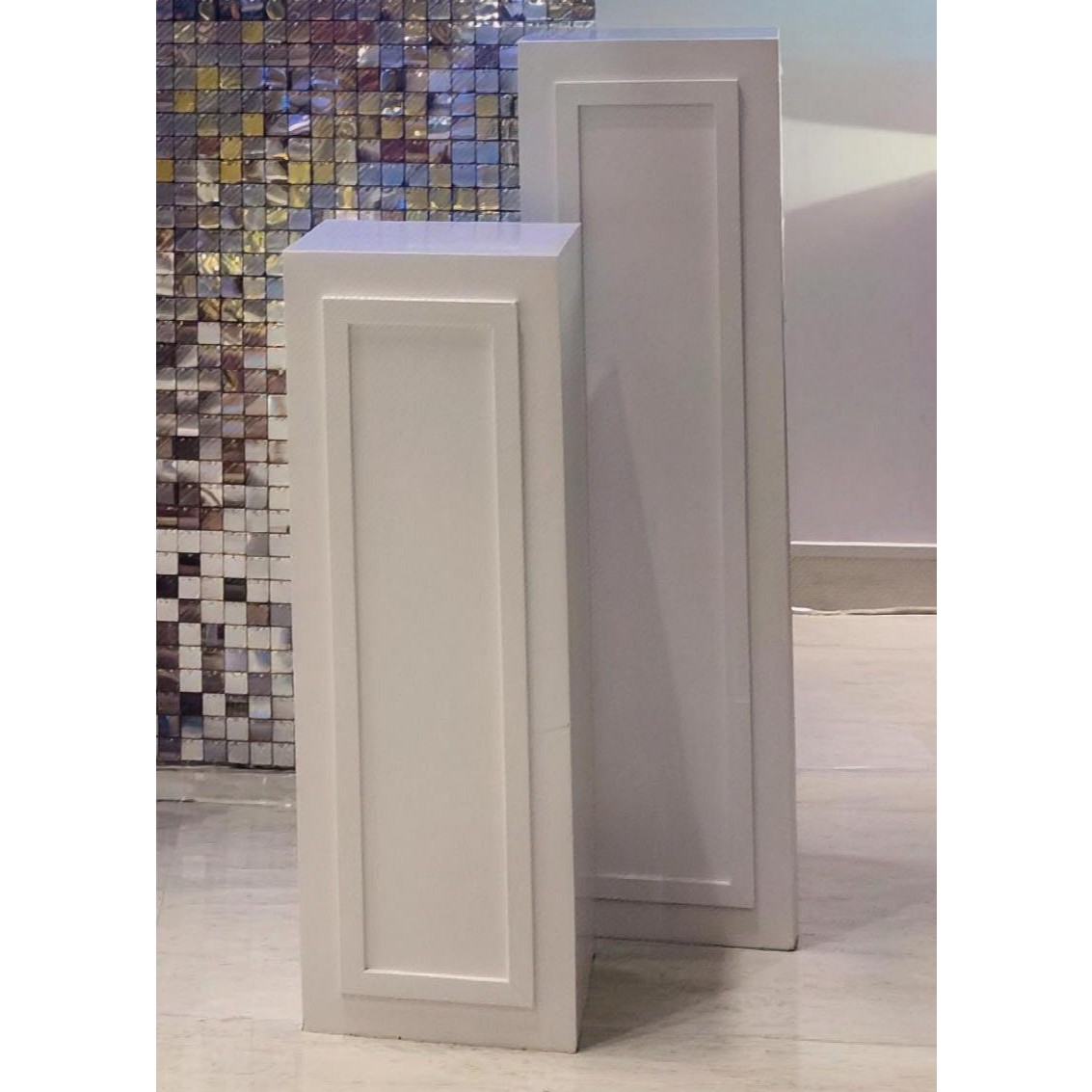 White Pedestal Decor Stand
