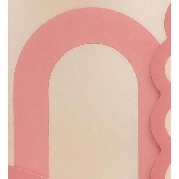Pink arch decor board
