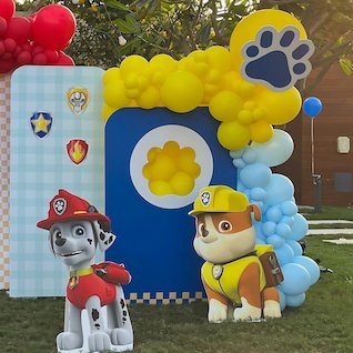 2-Extra backdrop with balloon arch