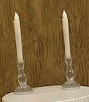 Candle with holder