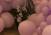 Mirror floral arrangement