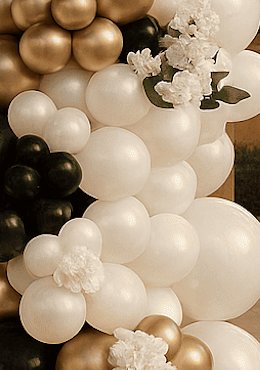Decorate balloon with flower (per pkg)
