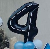 Helium number balloon