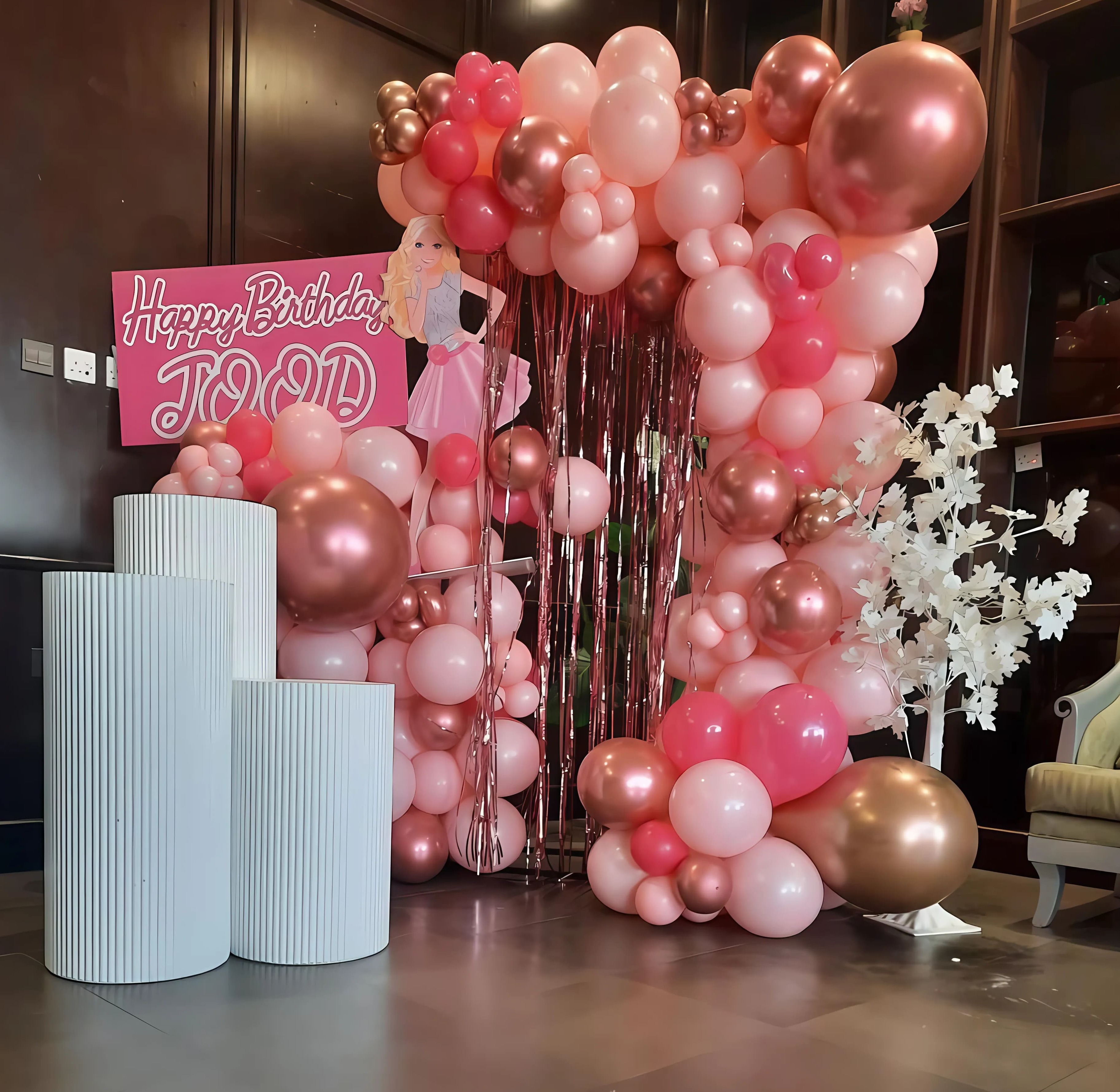 Pink Birthday Decor
