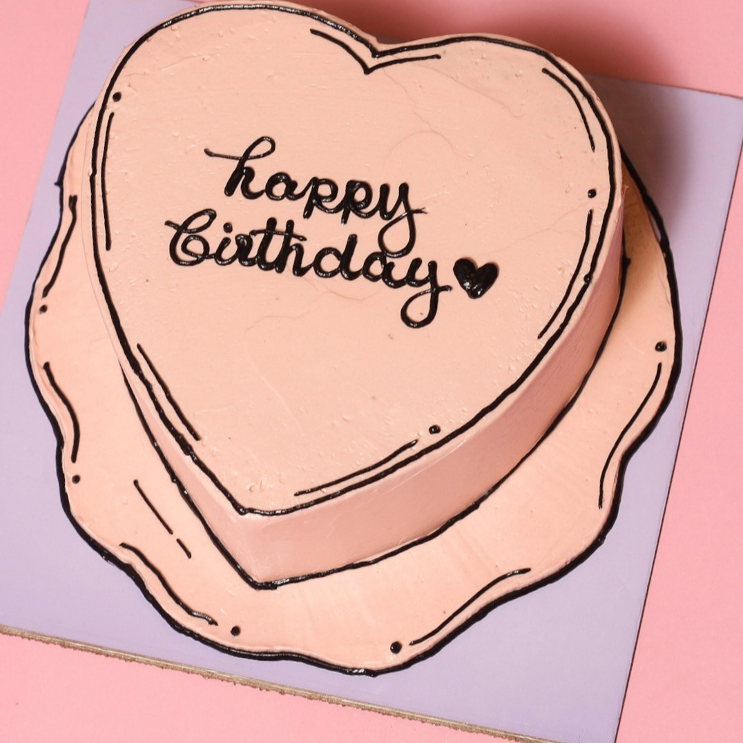 Retro Love Cake